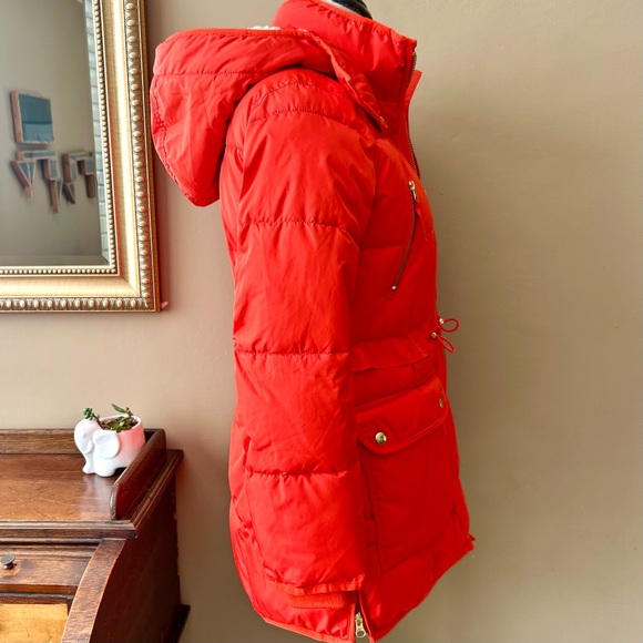 J Crew Chateau Puffer Jacket Primaloft Signature Parka Winter Coat Red Size XSP - Picture 10 of 16
